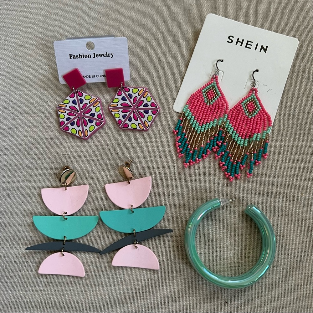 Colorful earrings
